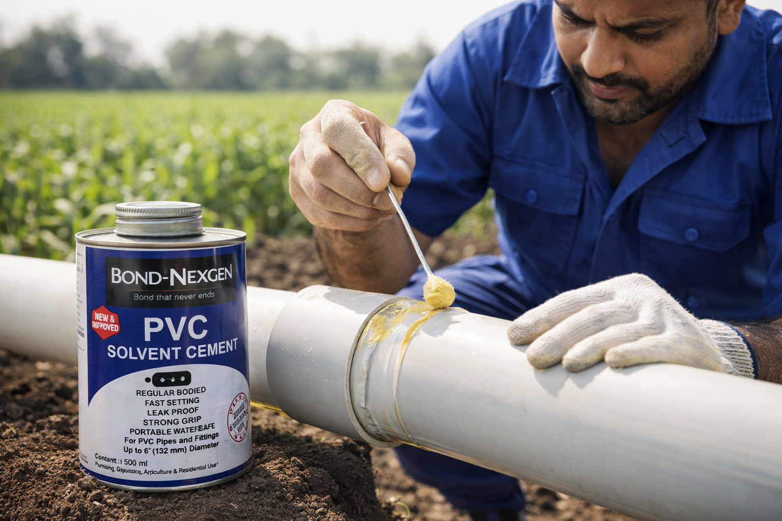 PVC Solvent Cement Application